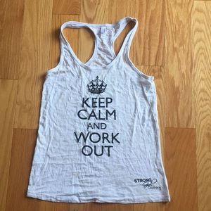 Keep Calm and Work Out Tank Top
